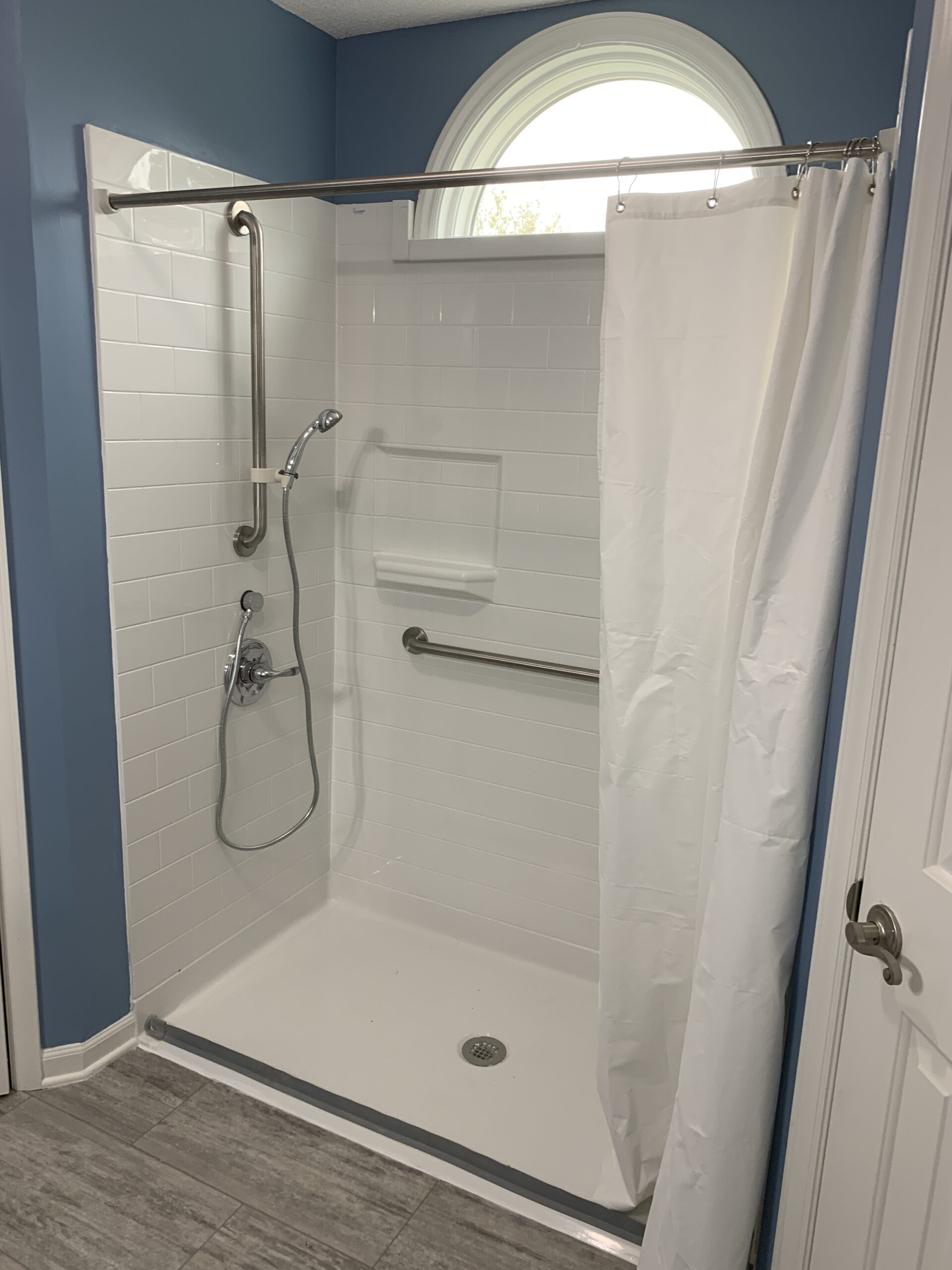 Fiberglass Roll In Shower